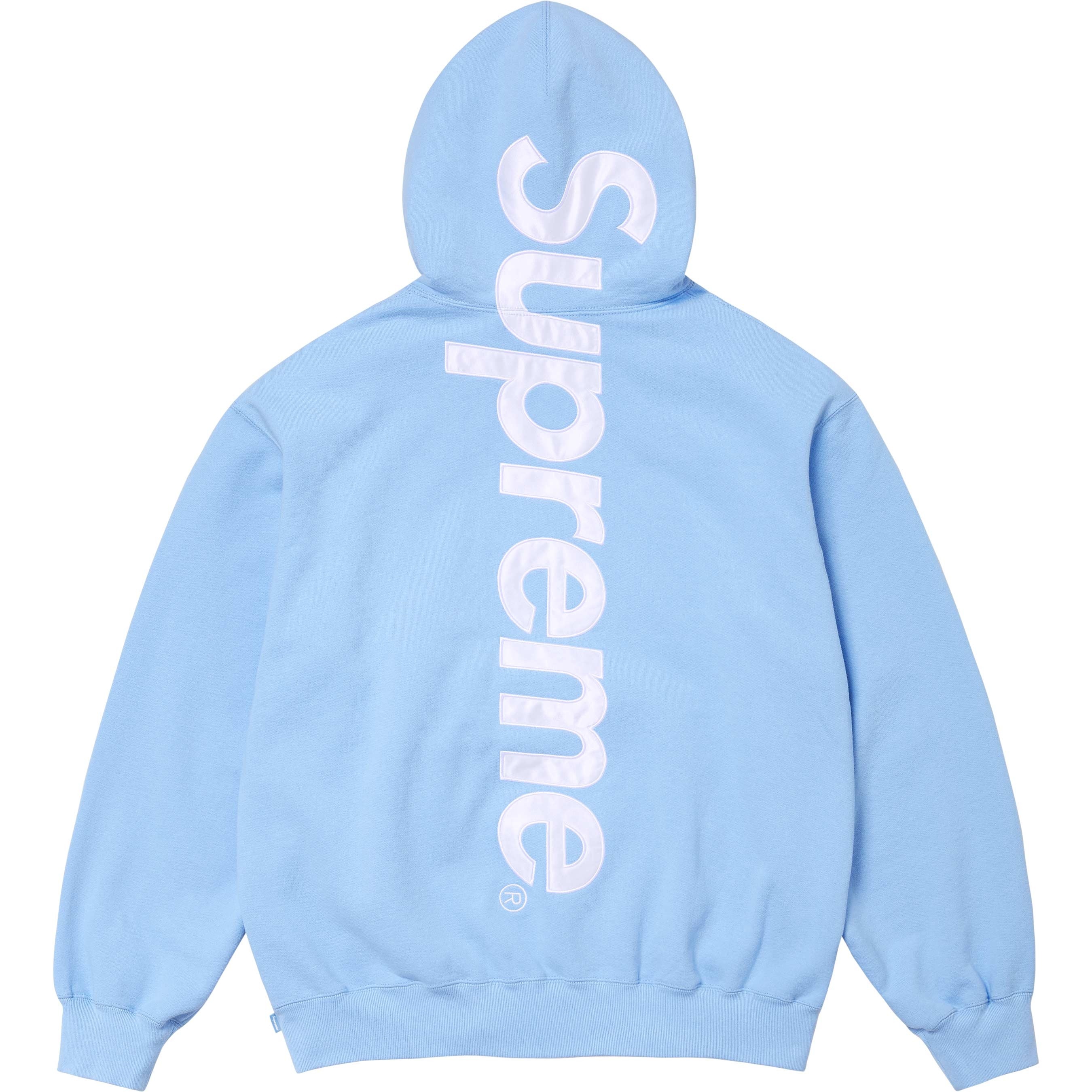 Satin Appliqué Hooded Sweatshirt view 2